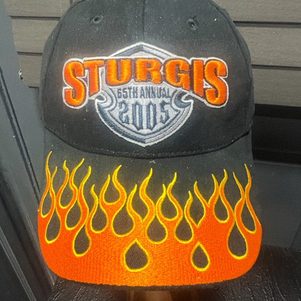 Black and Orange Flame Cap New Never Worn…